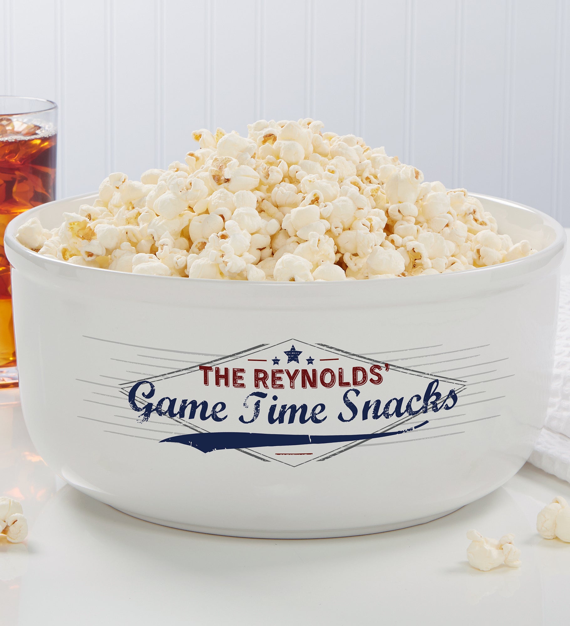 Game Time Personalized Large Snack Bowl